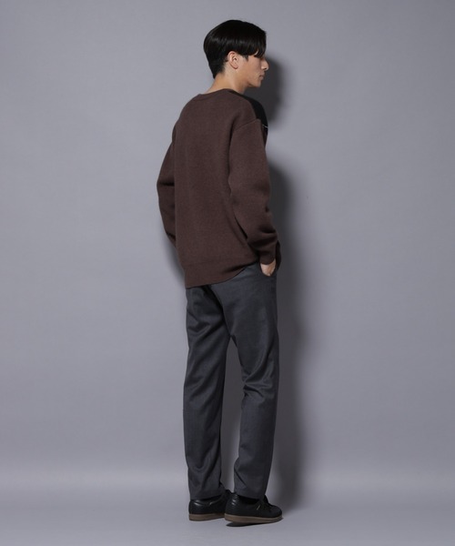 NANO universe（ナノユニバース）の「「N TROUSERS PREMIUM」RENU(R)ウール混洗えるサキソニーパンツ(セットアップ可)（スラックス・メンズ・ダークネイビー/ダークグレー・S/M/L）」の15枚目の写真