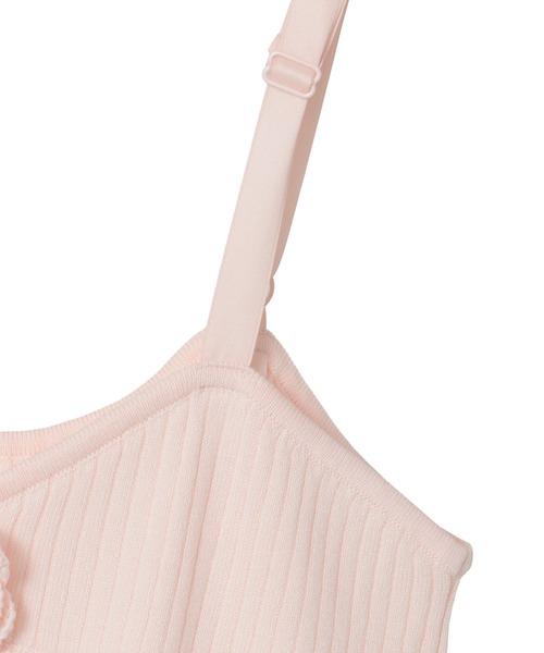 Candy Stripper（キャンディストリッパー）の「ROSE LACE UP KNIT ビスチェ（その他トップス・レディース・オフホワイト/ピンク/ブラック・FREE）」の14枚目の写真