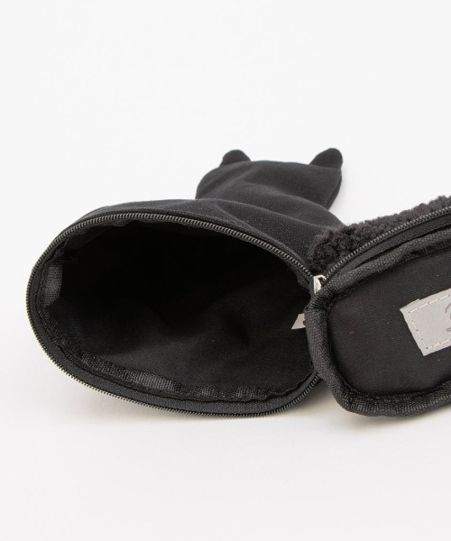 cache cache（カシュ カシュ）の「カシュカシュ cachecache / ネコ刺繍自立ポーチ（ポーチ・レディース・ホワイト/ブラック/グレー/ラベンダー・FREE）」の7枚目の写真