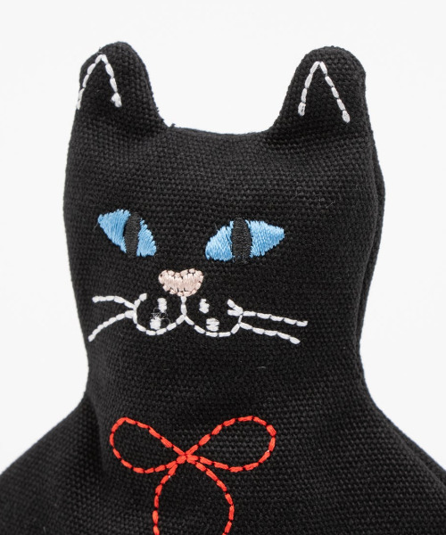 cache cache（カシュ カシュ）の「カシュカシュ cachecache / ネコ刺繍自立ポーチ（ポーチ・レディース・ホワイト/ブラック/グレー/ラベンダー・FREE）」の8枚目の写真