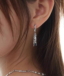 /Bz/ドロップフープペアピアス/ユニセックス/両耳用(T3)