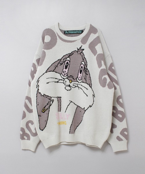 RNA（アールエヌエー）の「K2739 ブートレグジャカードセーター（ニット/セーター・レディース・オフホワイト/グレー・MEDIUM）」の16枚目の写真