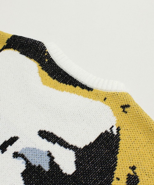 RNA（アールエヌエー）の「K2739 ブートレグジャカードセーター（ニット/セーター・レディース・オフホワイト/グレー・MEDIUM）」の4枚目の写真