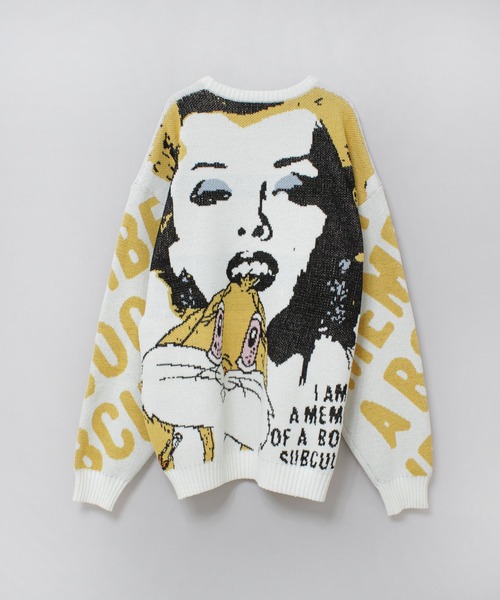 RNA（アールエヌエー）の「K2739 ブートレグジャカードセーター（ニット/セーター・レディース・オフホワイト/グレー・MEDIUM）」の17枚目の写真