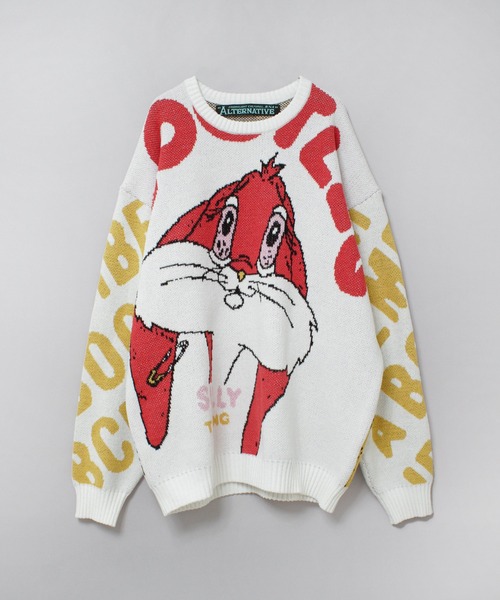 RNA（アールエヌエー）の「K2739 ブートレグジャカードセーター（ニット/セーター・レディース・オフホワイト/グレー・MEDIUM）」の21枚目の写真