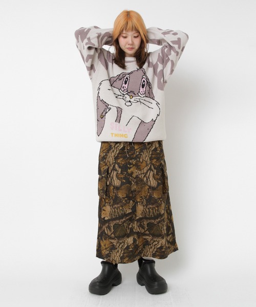 RNA（アールエヌエー）の「K2739 ブートレグジャカードセーター（ニット/セーター・レディース・オフホワイト/グレー・MEDIUM）」の11枚目の写真