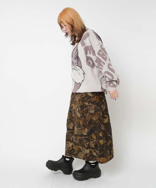 RNA（アールエヌエー）の「K2739 ブートレグジャカードセーター（ニット/セーター・レディース・オフホワイト/グレー・MEDIUM）」の7枚目の写真