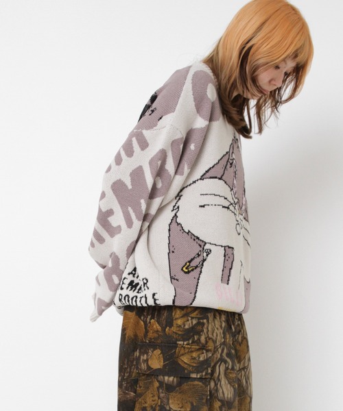 RNA（アールエヌエー）の「K2739 ブートレグジャカードセーター（ニット/セーター・レディース・オフホワイト/グレー・MEDIUM）」の15枚目の写真