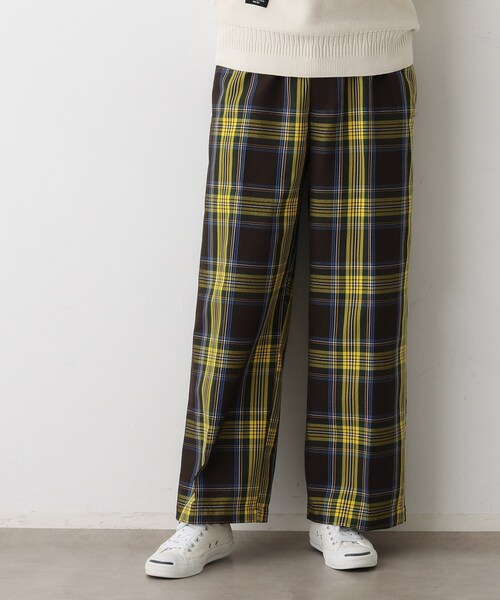 Dessin（デッサン）の「【ユニセックス/ウエストゴム】チェック柄パンツ（その他パンツ・レディース・ブラック系2/ブラウン系3・02/04）」の7枚目の写真