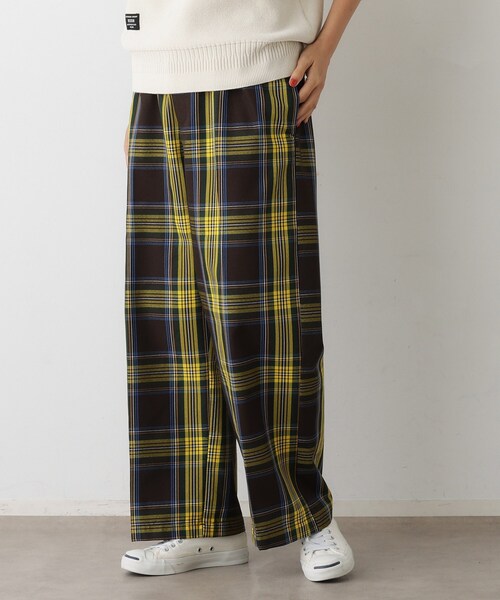 Dessin（デッサン）の「【ユニセックス/ウエストゴム】チェック柄パンツ（その他パンツ・レディース・ブラック系2/ブラウン系3・02/04）」の8枚目の写真