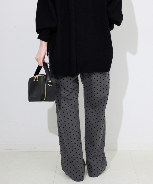 SLOBE IENA（スローブイエナ）の「《吸湿発熱/WEB限定/追加2》CIRCULATE WARM パンツ（スラックス・レディース・グレー・38/40/34/36）」の4枚目の写真