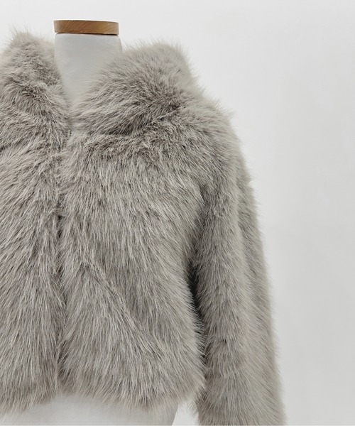 着用動画あり・3色展開】ファーフーディーブルゾン/2025 AW COLLECTION