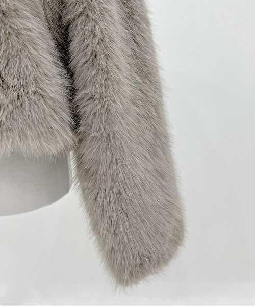 着用動画あり・3色展開】ファーフーディーブルゾン/2025 AW COLLECTION