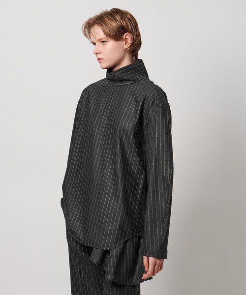 LOEFF（ロエフ）の「＜LOEFF＞ポプリン タートルネック プルオーバー（その他トップス・レディース・ダークグレー/グレー系・0/1）」の5枚目の写真