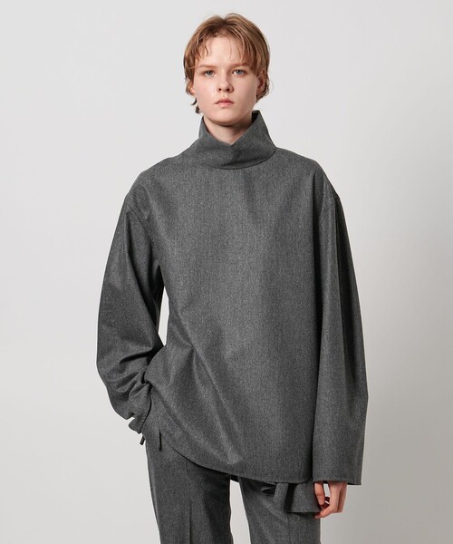 LOEFF（ロエフ）の「＜LOEFF＞ポプリン タートルネック プルオーバー（その他トップス・レディース・ダークグレー/グレー系・0/1）」の7枚目の写真