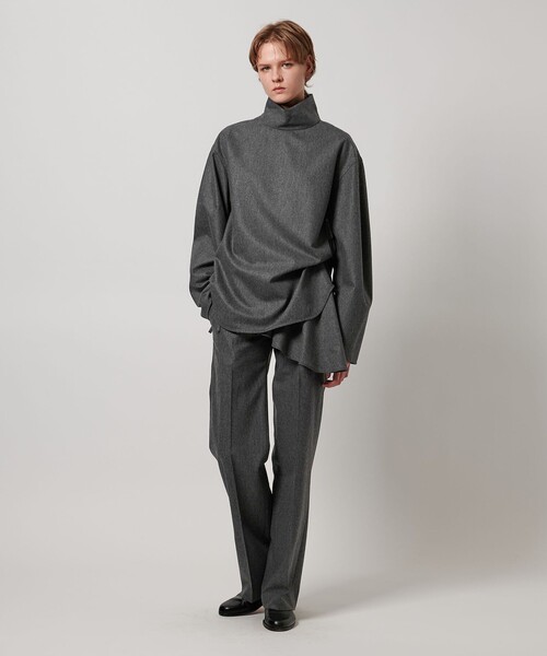 LOEFF（ロエフ）の「＜LOEFF＞ポプリン タートルネック プルオーバー（その他トップス・レディース・ダークグレー/グレー系・0/1）」の9枚目の写真