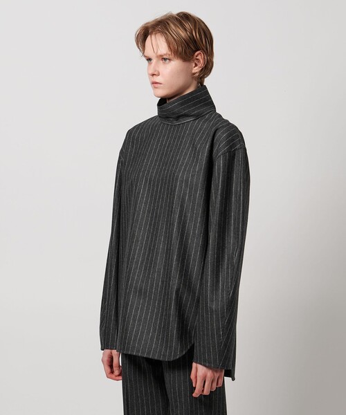 LOEFF（ロエフ）の「＜LOEFF＞ポプリン タートルネック プルオーバー（その他トップス・レディース・ダークグレー/グレー系・0/1）」の12枚目の写真