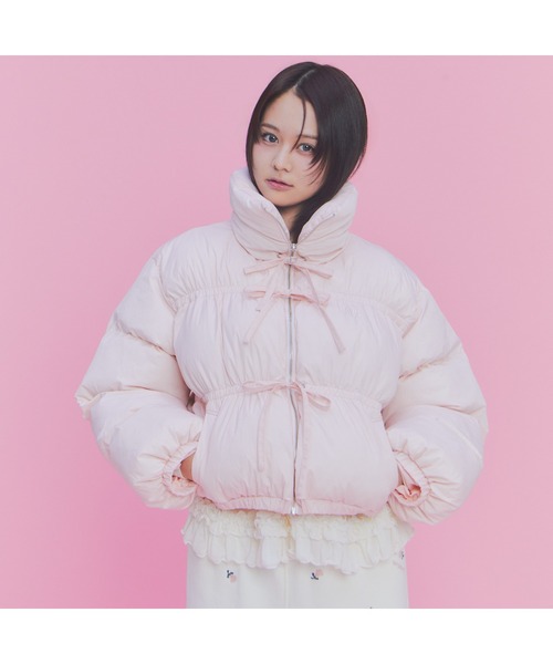 USAGI ONLINE/ZOZOTOWN限定】ナイロンリボンショートパディング