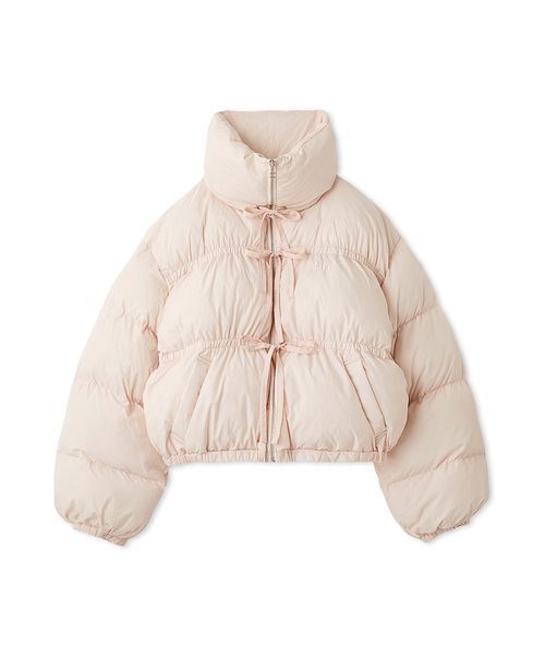 FUR FUR リボン付きジャケット サテン ブルゾン ジャンパー レースアップサテンブルゾン(ジャケット)｜アウター｜FURFUR（ファー