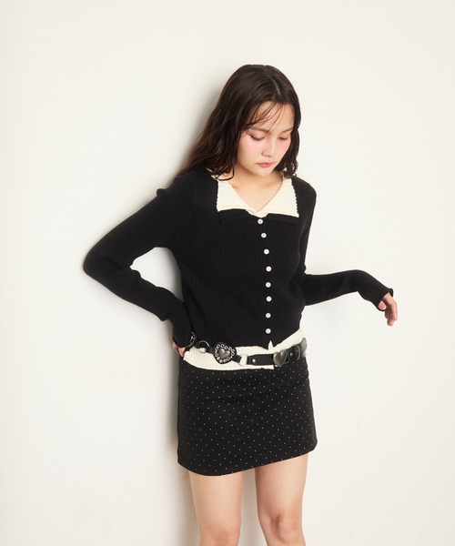 Nadana(ナダナ)の「アソートミニスカート(スカート・レディース・ブラック/ブラウン/ネイビー・SMALL/MEDIUM)」の6枚目の写真