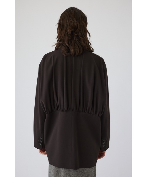 RIM.ARK（リムアーク）の「Gather JK ギャザージャケット（テーラードジャケット・レディース・ブラック/ブラウン・FREE）」の9枚目の写真