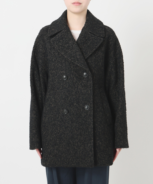 La TOTALITE（ラトータリテ）の「《WEB限定》TICCA / ティッカ MIXツィード Pコート（ピーコート・レディース・マルチ・FREE）」の11枚目の写真