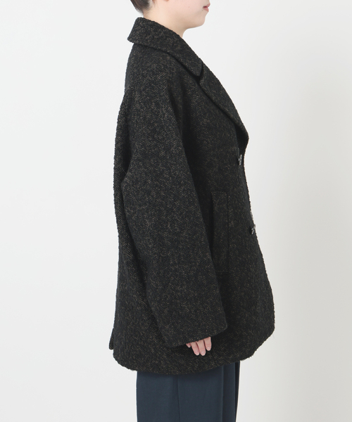 La TOTALITE（ラトータリテ）の「《WEB限定》TICCA / ティッカ MIXツィード Pコート（ピーコート・レディース・マルチ・FREE）」の14枚目の写真