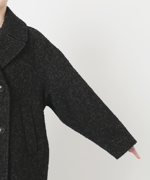 La TOTALITE（ラトータリテ）の「《WEB限定》TICCA / ティッカ MIXツィード Pコート（ピーコート・レディース・マルチ・FREE）」の15枚目の写真