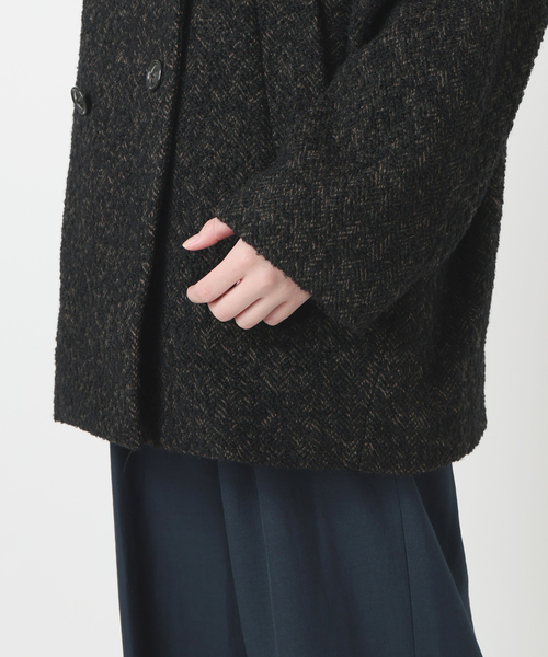 La TOTALITE（ラトータリテ）の「《WEB限定》TICCA / ティッカ MIXツィード Pコート（ピーコート・レディース・マルチ・FREE）」の16枚目の写真