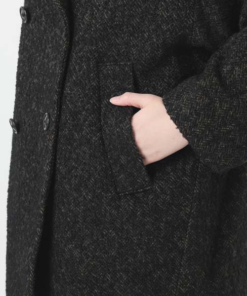 La TOTALITE（ラトータリテ）の「《WEB限定》TICCA / ティッカ MIXツィード Pコート（ピーコート・レディース・マルチ・FREE）」の17枚目の写真