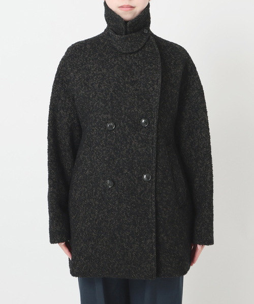 La TOTALITE（ラトータリテ）の「《WEB限定》TICCA / ティッカ MIXツィード Pコート（ピーコート・レディース・マルチ・FREE）」の20枚目の写真