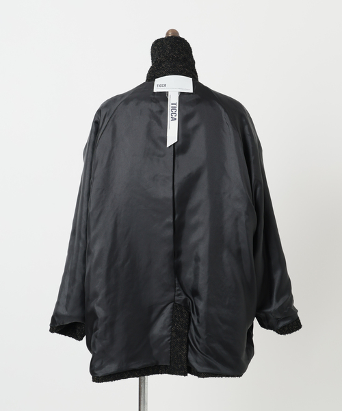 La TOTALITE（ラトータリテ）の「《WEB限定》TICCA / ティッカ MIXツィード Pコート（ピーコート・レディース・マルチ・FREE）」の22枚目の写真