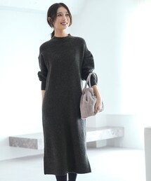 バイカラーデザインニット ワンピース（ワンピース）｜ANY SIS