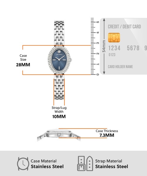 TORY BURCH(トリーバーチ)の「トリーバーチ 腕時計 レディース アナログ ステンレス TBW6040(アナログ腕時計・レディース・シルバー・FREE)」の5枚目の写真