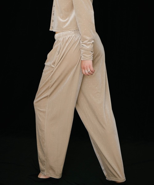 HANNE（アン）の「シャイニードットベロアパンツ（その他パンツ・レディース・グレー/ブラック/ベージュ・S/M）」の11枚目の写真