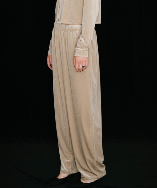 HANNE（アン）の「シャイニードットベロアパンツ（その他パンツ・レディース・グレー/ブラック/ベージュ・S/M）」の10枚目の写真