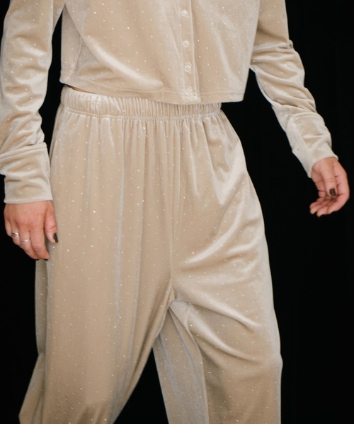 HANNE（アン）の「シャイニードットベロアパンツ（その他パンツ・レディース・グレー/ブラック/ベージュ・S/M）」の13枚目の写真