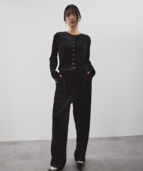 HANNE（アン）の「シャイニードットベロアパンツ（その他パンツ・レディース・グレー/ブラック/ベージュ・S/M）」の21枚目の写真