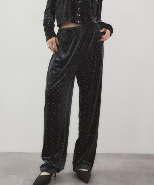 HANNE（アン）の「シャイニードットベロアパンツ（その他パンツ・レディース・グレー/ブラック/ベージュ・S/M）」の18枚目の写真