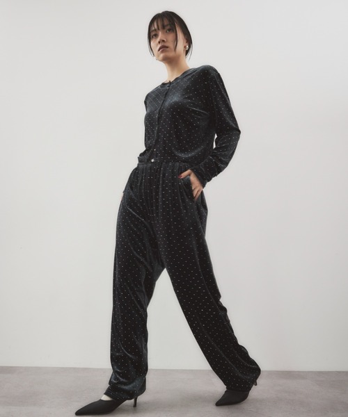 HANNE（アン）の「シャイニードットベロアパンツ（その他パンツ・レディース・グレー/ブラック/ベージュ・S/M）」の15枚目の写真