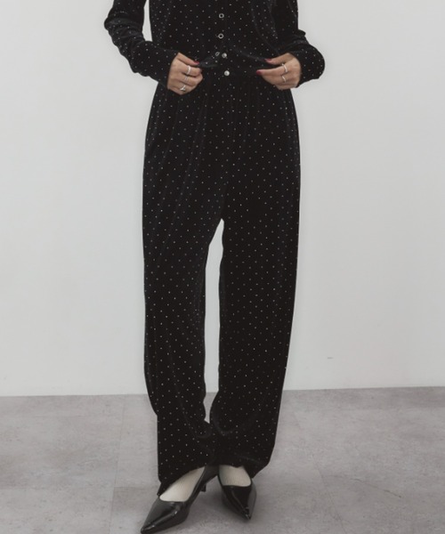 HANNE（アン）の「シャイニードットベロアパンツ（その他パンツ・レディース・グレー/ブラック/ベージュ・S/M）」の20枚目の写真