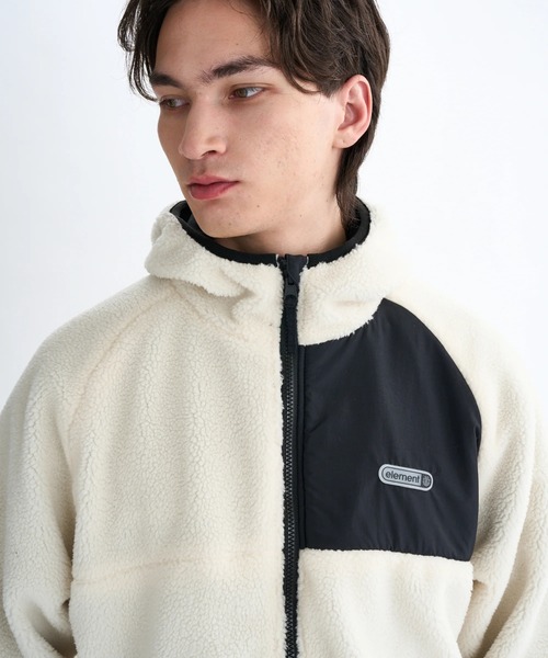 ELEMENT(エレメント)の「ELEMENT メンズ LACK SHEEP REVESIBLE JACKET ジャケット 【2025年秋冬モデル】/エレメントリバーシブルモコモコボアブルゾン(ブルゾン・メンズ・ブラック/ホワイト/マルチ・LARGE/MEDIUM/X-LARGE)」の19枚目の写真