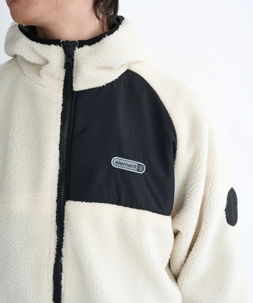 ELEMENT(エレメント)の「ELEMENT メンズ LACK SHEEP REVESIBLE JACKET ジャケット 【2025年秋冬モデル】/エレメントリバーシブルモコモコボアブルゾン(ブルゾン・メンズ・ブラック/ホワイト/マルチ・LARGE/MEDIUM/X-LARGE)」の20枚目の写真