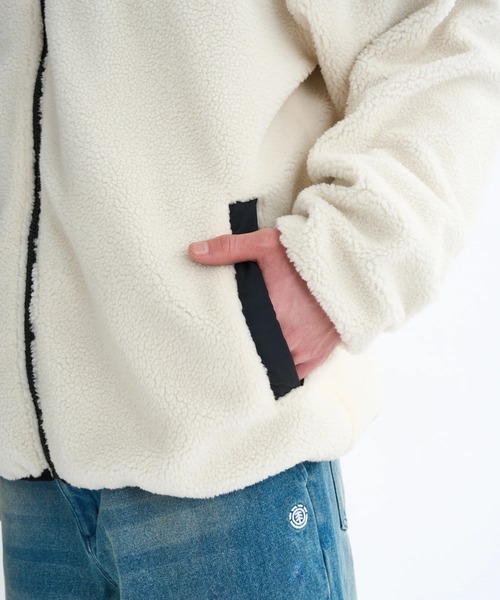 ELEMENT(エレメント)の「ELEMENT メンズ LACK SHEEP REVESIBLE JACKET ジャケット 【2025年秋冬モデル】/エレメントリバーシブルモコモコボアブルゾン(ブルゾン・メンズ・ブラック/ホワイト/マルチ・LARGE/MEDIUM/X-LARGE)」の22枚目の写真