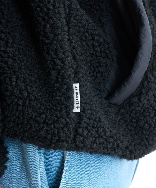 ELEMENT(エレメント)の「ELEMENT メンズ LACK SHEEP REVESIBLE JACKET ジャケット 【2025年秋冬モデル】/エレメントリバーシブルモコモコボアブルゾン(ブルゾン・メンズ・ブラック/ホワイト/マルチ・LARGE/MEDIUM/X-LARGE)」の8枚目の写真