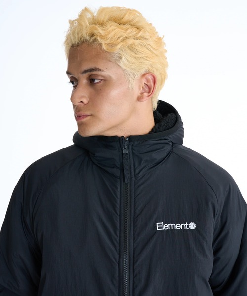 ELEMENT(エレメント)の「ELEMENT メンズ LACK SHEEP REVESIBLE JACKET ジャケット 【2025年秋冬モデル】/エレメントリバーシブルモコモコボアブルゾン(ブルゾン・メンズ・ブラック/ホワイト/マルチ・LARGE/MEDIUM/X-LARGE)」の12枚目の写真