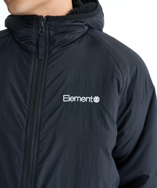 ELEMENT(エレメント)の「ELEMENT メンズ LACK SHEEP REVESIBLE JACKET ジャケット 【2025年秋冬モデル】/エレメントリバーシブルモコモコボアブルゾン(ブルゾン・メンズ・ブラック/ホワイト/マルチ・LARGE/MEDIUM/X-LARGE)」の4枚目の写真