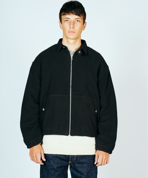 SUNNY SPORTS(サニースポーツ)の「SUNNY SPORTS サニースポーツ / FLEECE SWING TOP(ブルゾン・メンズ・ブラック/ダークブラウン・MEDIUM/LARGE)」の5枚目の写真