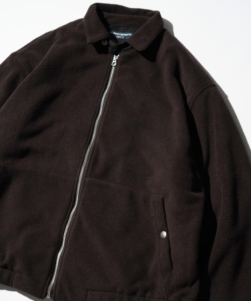 SUNNY SPORTS(サニースポーツ)の「SUNNY SPORTS サニースポーツ / FLEECE SWING TOP(ブルゾン・メンズ・ブラック/ダークブラウン・MEDIUM/LARGE)」の17枚目の写真