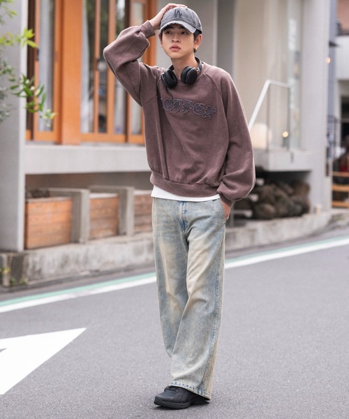WEGO(ウィゴー)の「WEGO/ショートグラフィックプルオーバー(スウェット・メンズ・ブラック系その他/レッド系その他/ベージュ・MEDIUM/LARGE)」の19枚目の写真